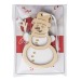 Product thumbnail Felt and wood pendant - Snowman in a promotional bag 1