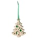 Étoile en feutrine et en bois à suspendre, décoration de sapin de Noël promotional