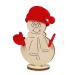 Greeting card with wooden puzzle and felt - standard design - Father Christmas wholesaler