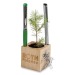 Wooden cube Christmas desk pot - Spruce - Spruce, Christmas Decoration and Item promotional