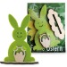 Card with wooden/feutrin figurine - Rabbit wholesaler