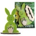 Card with wooden/feutrin figurine - Rabbit wholesaler