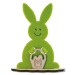 Card with wooden/feutrin figurine - Rabbit wholesaler