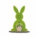 Carte avec figurine bois/feutrine - Lapin, goodies en feutrine promotional