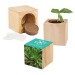 Product thumbnail Maxi wooden Christmas cube pot - Spruce - Spruce 0