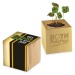 Mini Wooden Cube Pot - Standard Design - Four Leaf Clover wholesaler