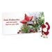 Product thumbnail Greeting card with wooden puzzle and felt - 4/0 printed Santa card 0