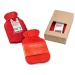 Mini hot water bottle - with paper strip, hot water bottle promotional