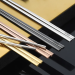 Baguettes chinoises en inox, baguette chinoise promotional