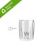 Verre à boire à double paroi, 80ml, verrine promotional