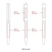 Stylo bille stylet twist noir, Stylo avec stylet pour écran tactile promotional