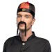 Chapeau Mandarin avec natte, accessoire de fête et de déguisement promotional