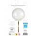 Bubble ballon 40cm avec plumes blanches tassel 45cm foil Or, accessoire de fête et de déguisement promotional