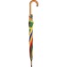 Parapluie automatique arc-en-ciel en bois 23 en polyester 190T, parapluie automatique promotional
