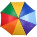 23?" WOODEN AUTOMATIC RAINBOW UMBRELLA 190T POLYESTER wholesaler