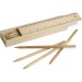 Wooden Color Pencil Case with 12 Pencils wholesaler