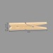 Pince linge x24 bois, beige, pince à linge promotional