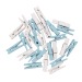 Bois pince à linge, FSC 100%, bleu clair, 26 pièce wholesaler