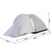 Tente de camping de jardin avec moustiquaire, tente de camping promotional
