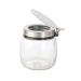 Sucrier en verre avec couvercle en acier 250ml, sucrier promotional