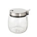 Sucrier en verre avec couvercle en acier 250ml, sucrier promotional