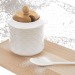 Sucrier en porcelaine blanche avec cuillère WHITEL wholesaler