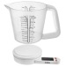 Balance de cuisine avec verre doseur 5 kg, 1,2 l, balance de cuisine alimentaire promotional