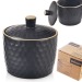 Sucrier en céramique noire Tea Time 320ml wholesaler