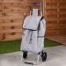 Chariot de courses avec sac, gris, 40 l, poussette à marché ou cabas à roulettes promotional