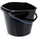 Seau en plastique noir 14L wholesaler