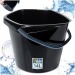 Seau en plastique noir 14L wholesaler