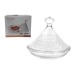 Sucrier, récipient en verre à motif floral 12,5x12 wholesaler