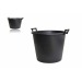 Seau rond avec poignées 110 litres noir wholesaler
