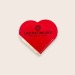 Marque-page coeur en bache recyclée, Made in France promotional