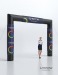 Product thumbnail Small black inflatable arch 4.5 x 3.2m - Velcro printing 0
