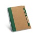 Recycled B6 notepad with pen, notepad in recycled paper promotional