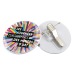Badge plastique PS avec pince-épingle pour quadridome, badge promotional
