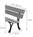 Product thumbnail Wooden bench Length 1.50 m 1