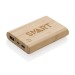 5000 mAh back-up battery in FSC ® certified bamboo, Backup battery or powerbank promotional