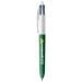 Bic® 4 colours wood style with lanyard, pen brand Bic promotional