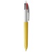 Bic® 4 colours wood style with lanyard, pen brand Bic promotional