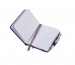 Notepad A7 imitation leather with pen, gift and object Troika promotional