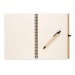 Product thumbnail 100-page recycled notebook with biodegradable hard cover pen 2