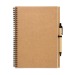 Product thumbnail 100-page recycled notebook with biodegradable hard cover pen 1