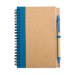 Product thumbnail Recycled spiral notepad with hard cover pen 4
