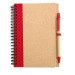 Recycled spiral notepad with hard cover pen, spiral notebook promotional