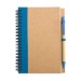 Product thumbnail Recycled spiral notepad with hard cover pen 1