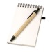 Recycled spiral notepad with pen, notebook promotional