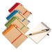 Recycled spiral notepad with pen, notebook promotional