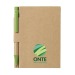 Product thumbnail Recycled notepad with hard cover pen 3